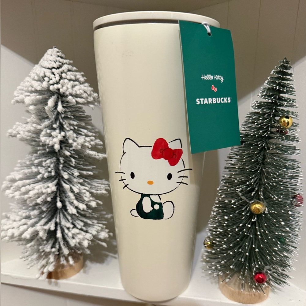 Starbucks Holiday Tumbler with Hello Kitty - White and Red